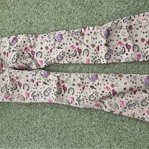 Wrangler Barbie Women's Flare Jeans with Colorful Print